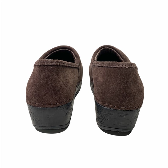 LL Bean Suede Clogs Embroidered Slip On Shoes 3 - Picture 3 of 8